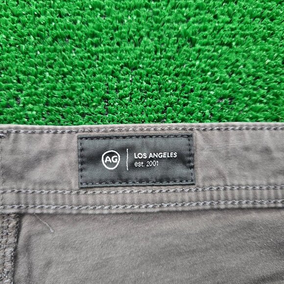 Adriano Goldschmied Jeans Mens 36x32 Gray Slim Straight Flat Front Preppy Casual - Picture 6 of 11
